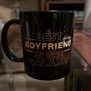 Galaxy Boyfriend Black Mug